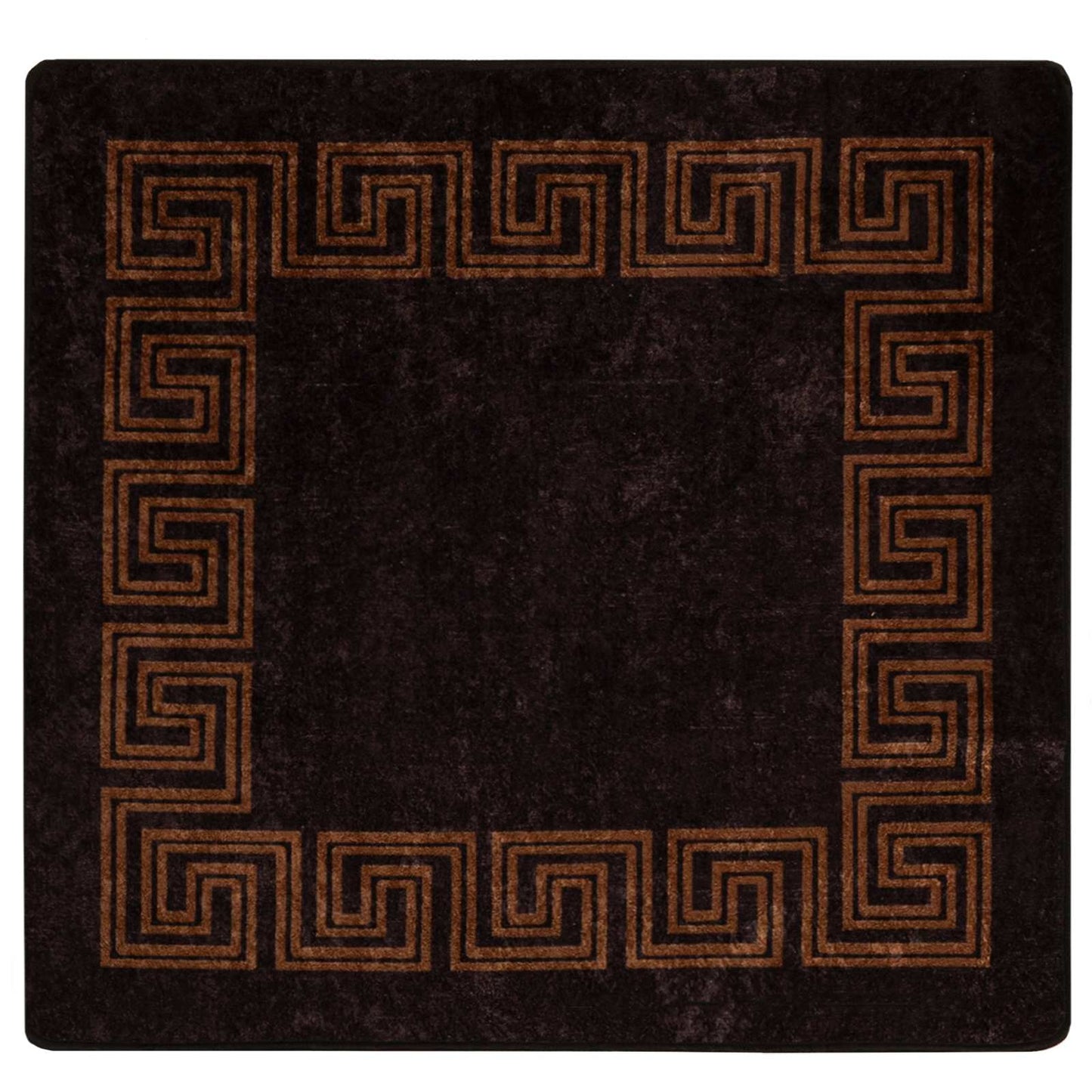 Tæppe Runner MARSA Sort 100 x 100 cm Polyester og PVC