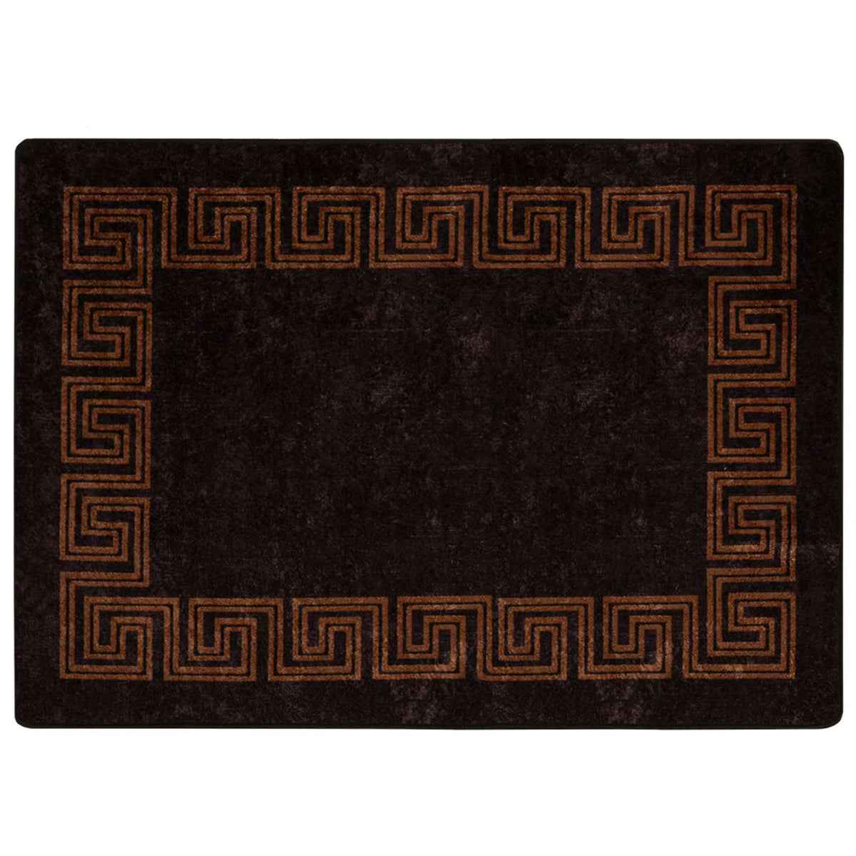 Tæppe Runner MARSA Sort 100 x 150 cm Polyester og PVC