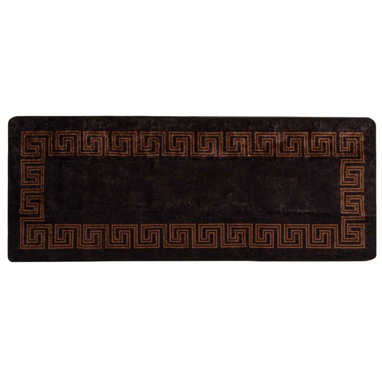 Tæppe Runner MARSA Sort 100 x 250 cm Polyester og PVC