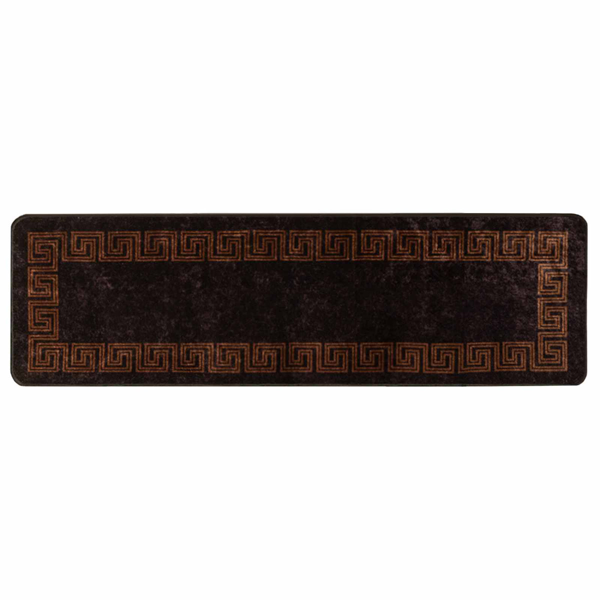 Tæppe Runner MARSA Sort 100 x 300 cm Polyester og PVC