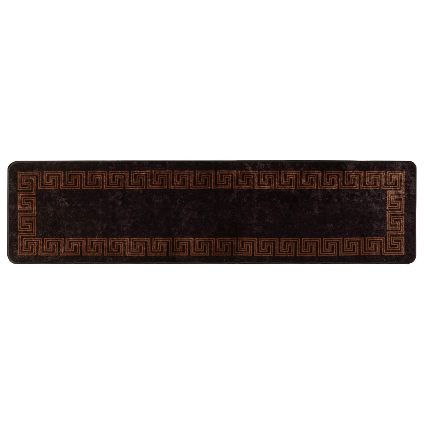Tæppe Runner MARSA Sort 100 x 400 cm Polyester og PVC