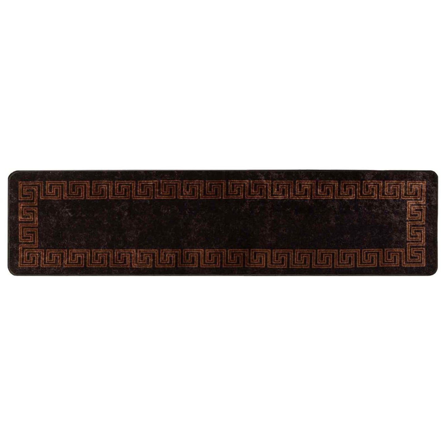 Tæppe Runner MARSA Sort 100 x 450 cm Polyester og PVC