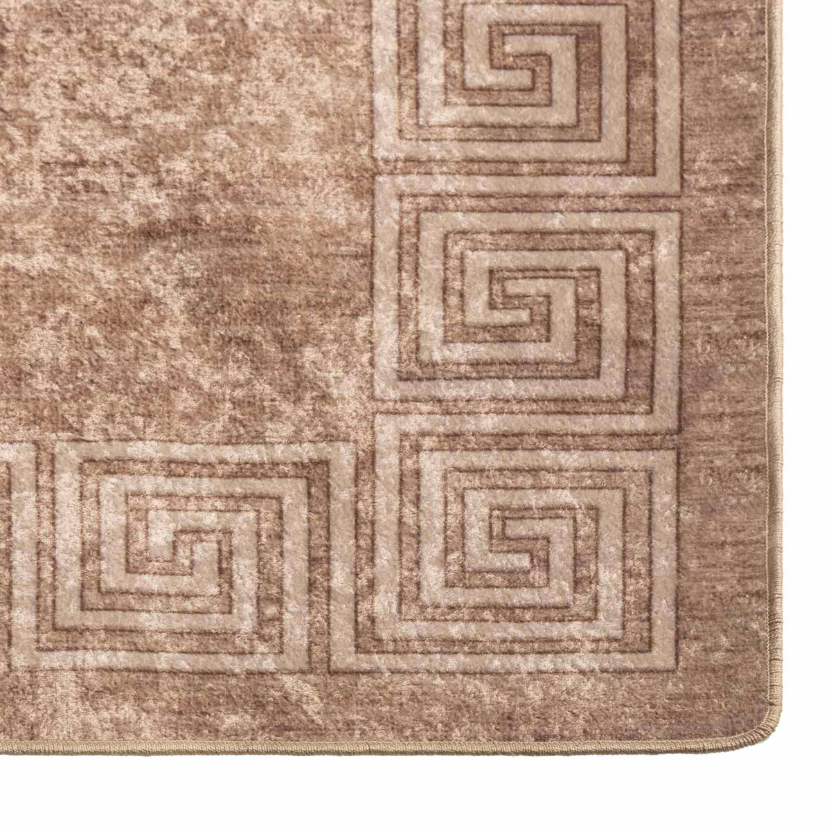 Tæppe Runner MARSA Hvid 100 x 100 cm Polyester og PVC