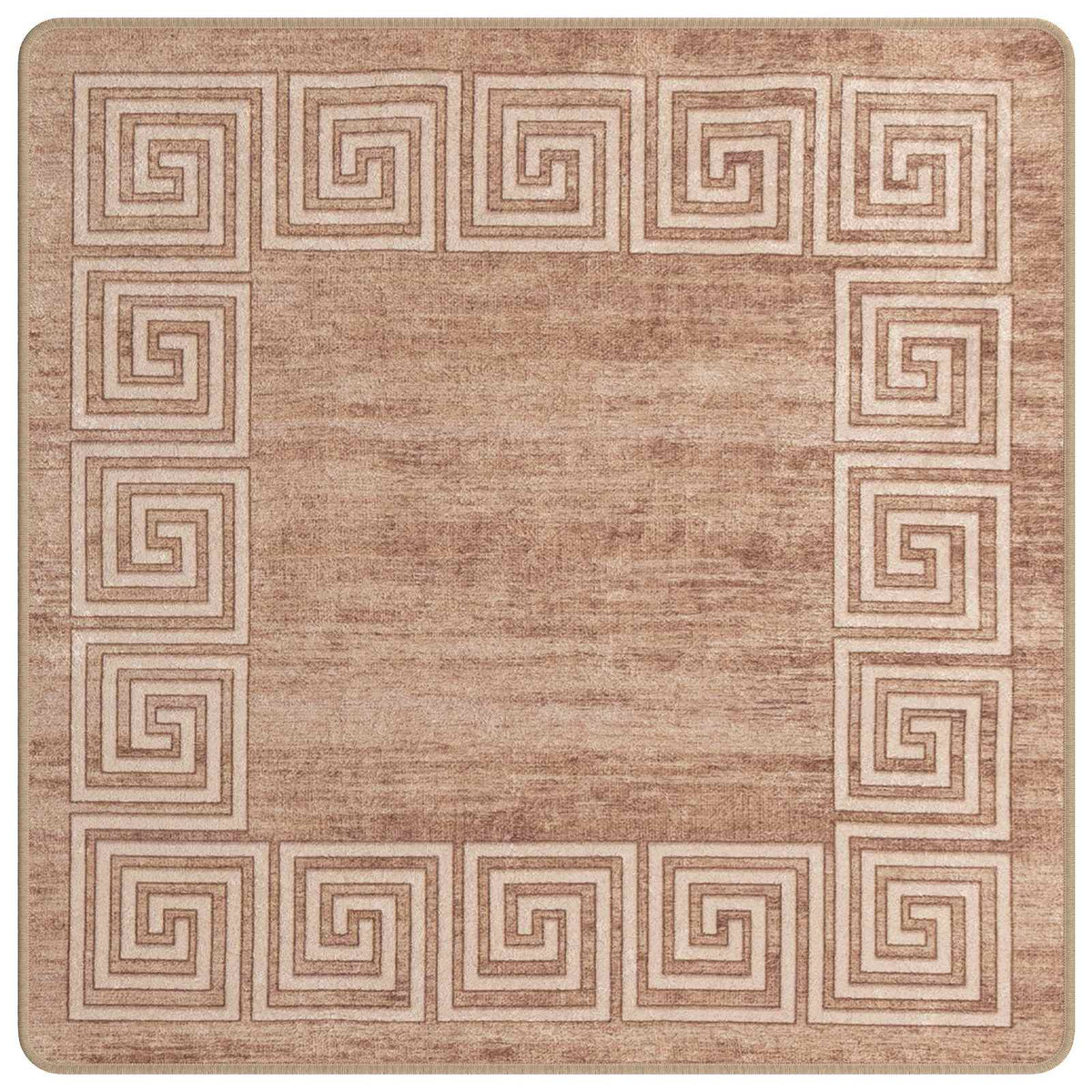 Tæppe Runner MARSA Hvid 100 x 100 cm Polyester og PVC