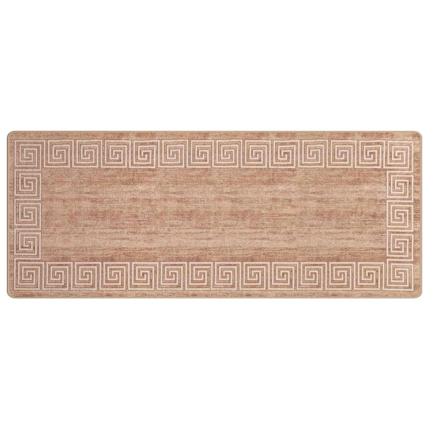 Tæppe Runner MARSA Hvid 100 x 400 cm Polyester og PVC