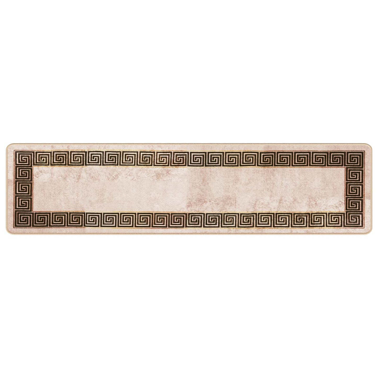 Tæppe Runner MARSA Sort 50 x 200 cm Polyester og PVC