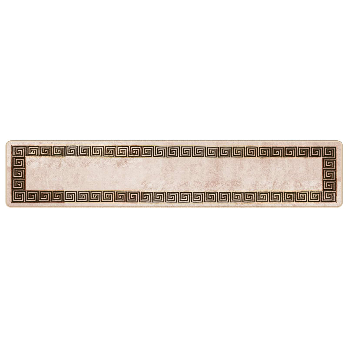 Tæppe Runner MARSA Sort 50 x 250 cm Polyester og PVC