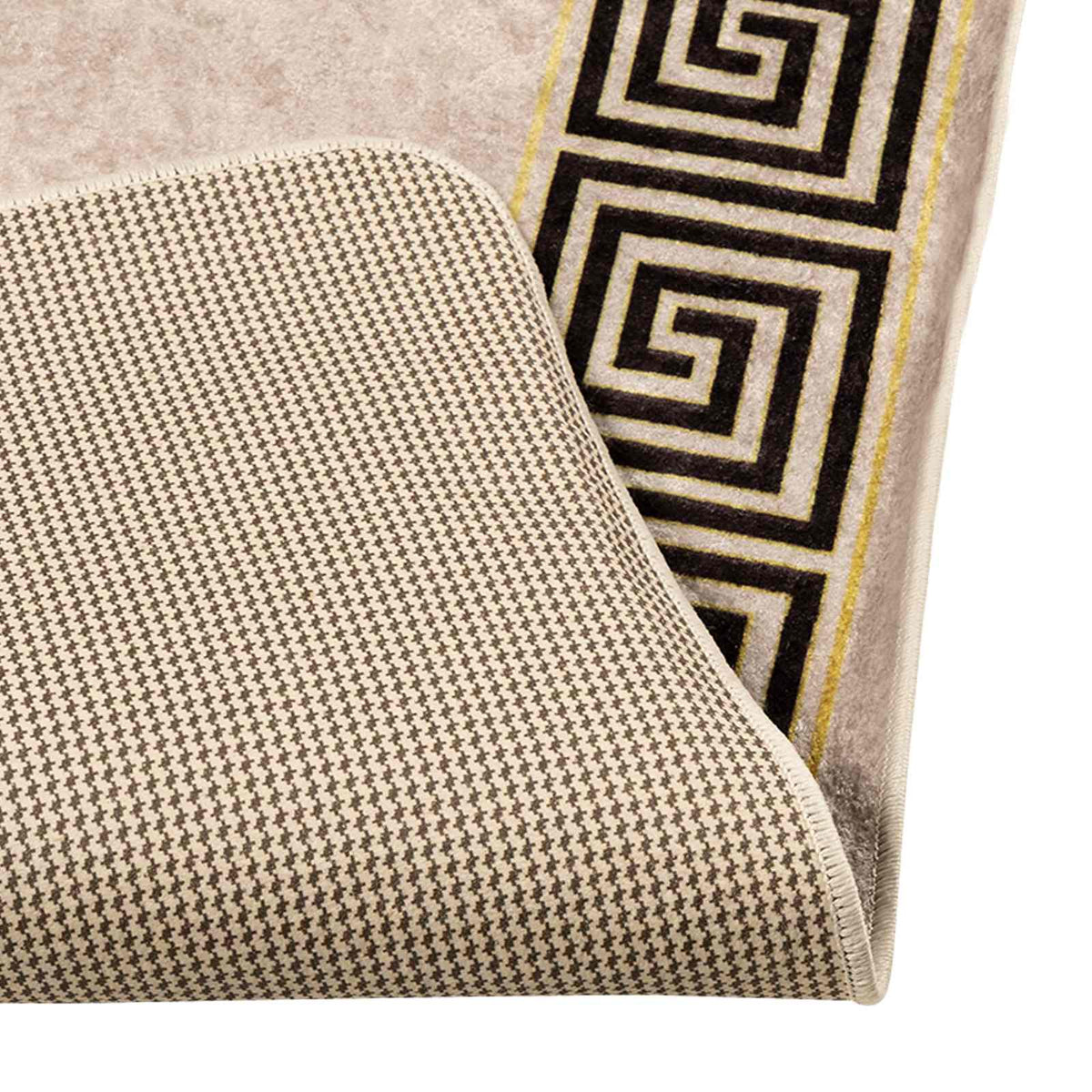 Tæppe Runner MARSA Sort 50 x 450 cm Polyester og PVC
