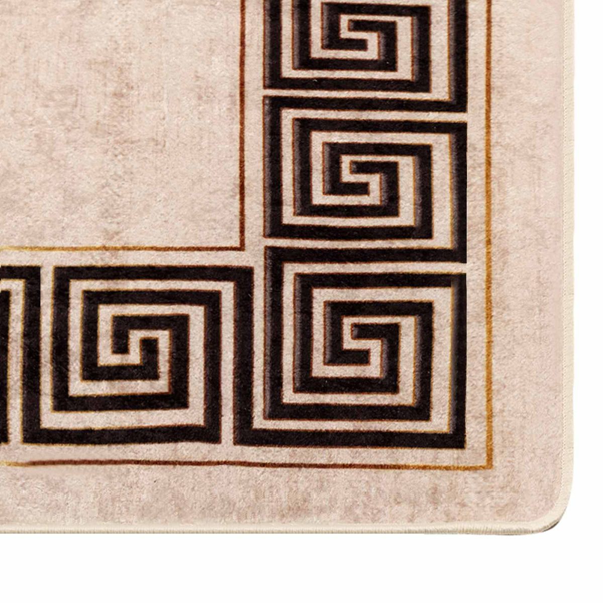 Tæppe Runner MARSA Sort 50 x 450 cm Polyester og PVC