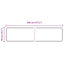 Tæppe Runner MARSA Sort 50 x 450 cm Polyester og PVC