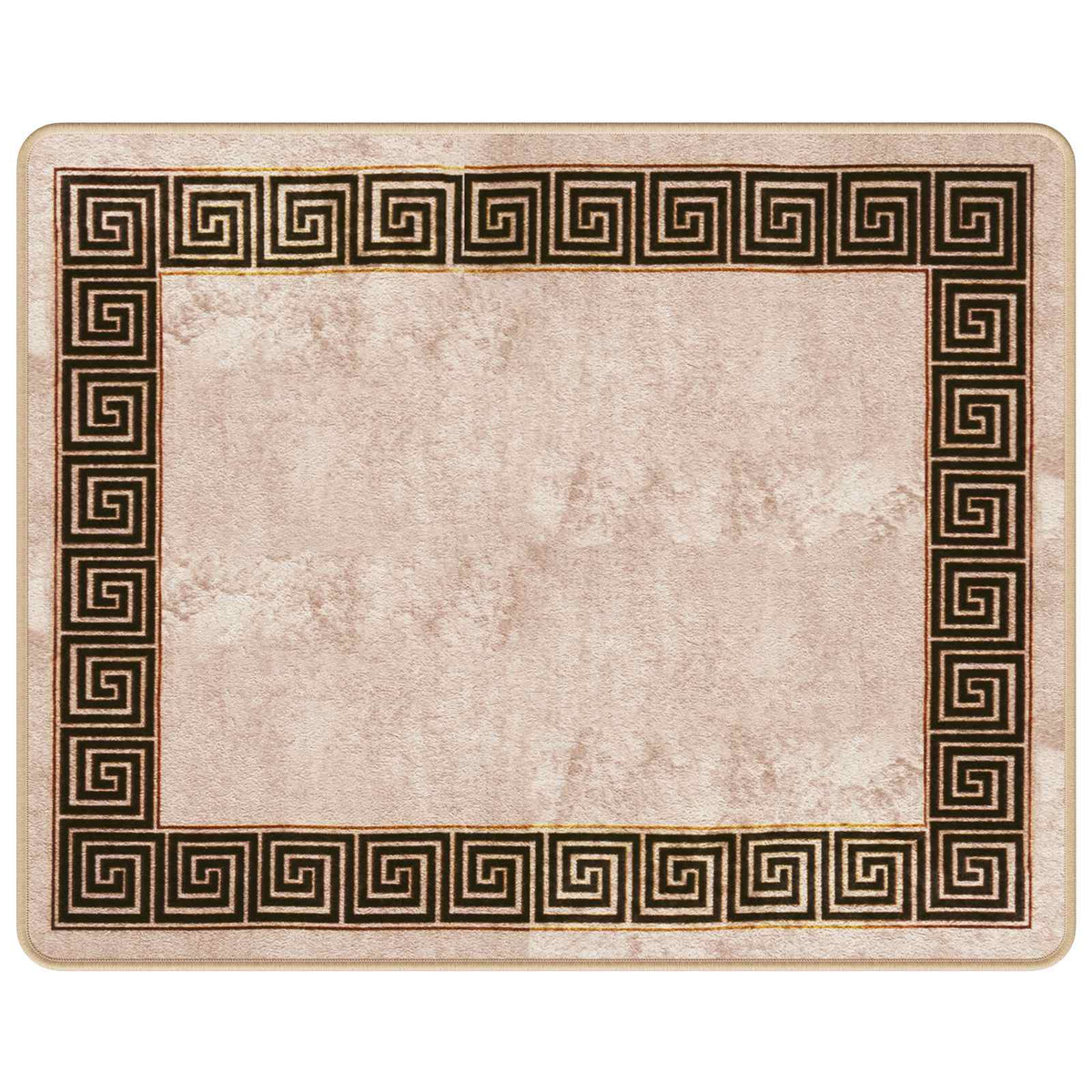 Tæppe Runner MARSA Sort 80 x 100 cm Polyester og PVC