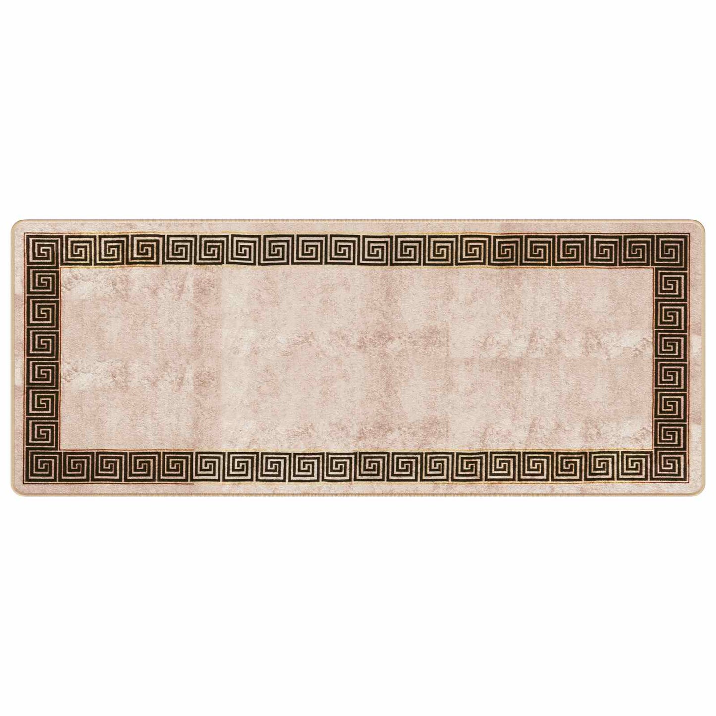 Tæppe Runner MARSA Sort 80 x 200 cm Polyester og PVC