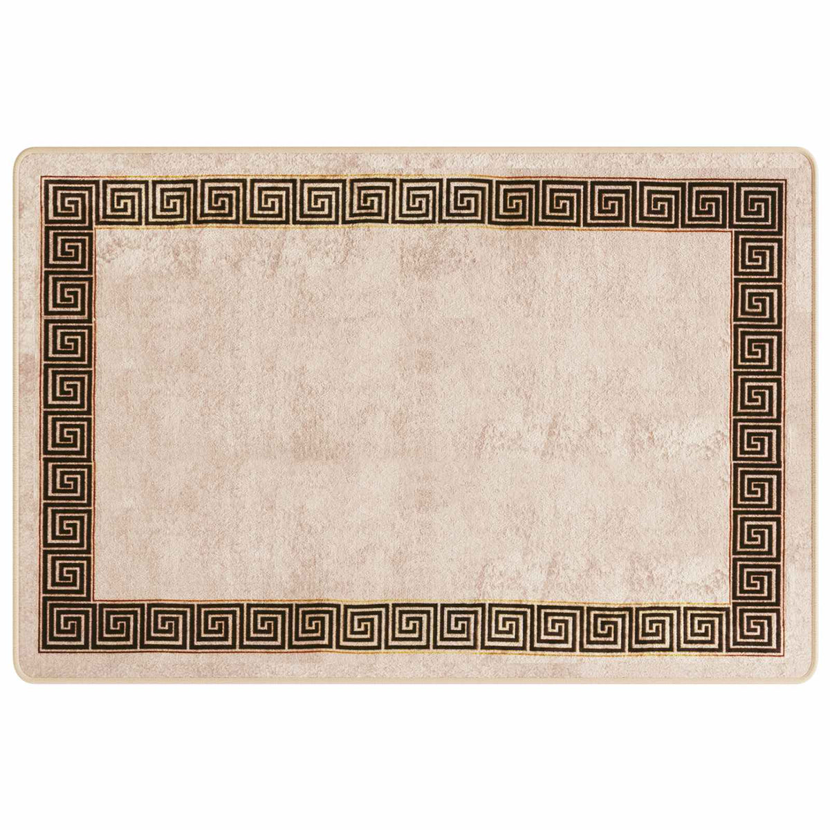 Tæppe Runner MARSA Sort 100 x 150 cm Polyester og PVC