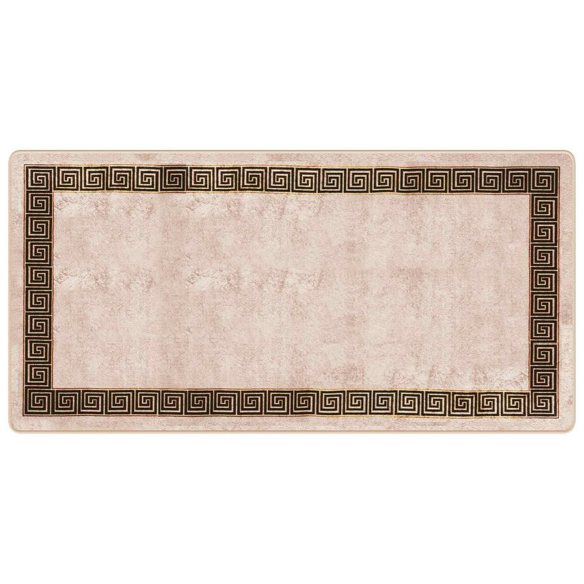 Tæppe Runner MARSA Sort 100 x 200 cm Polyester og PVC