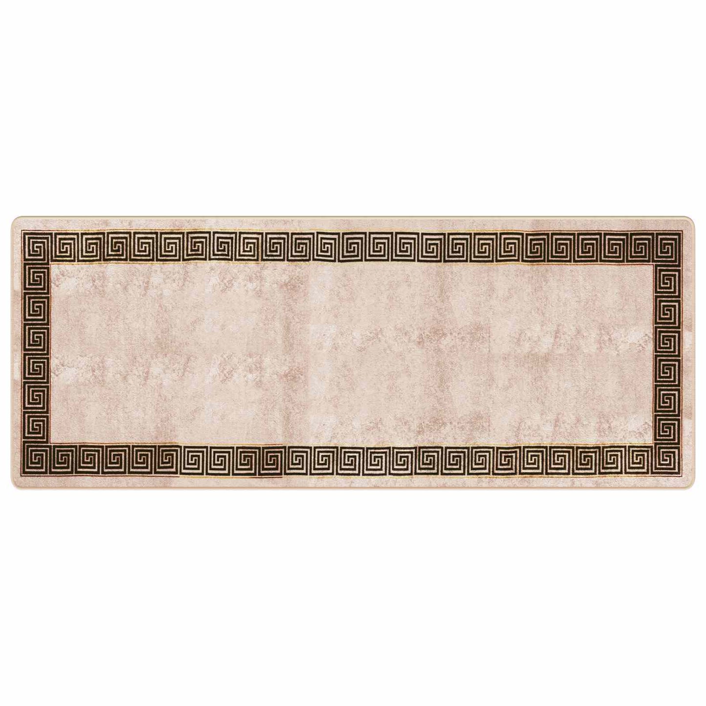 Tæppe Runner MARSA Sort 100 x 250 cm Polyester og PVC