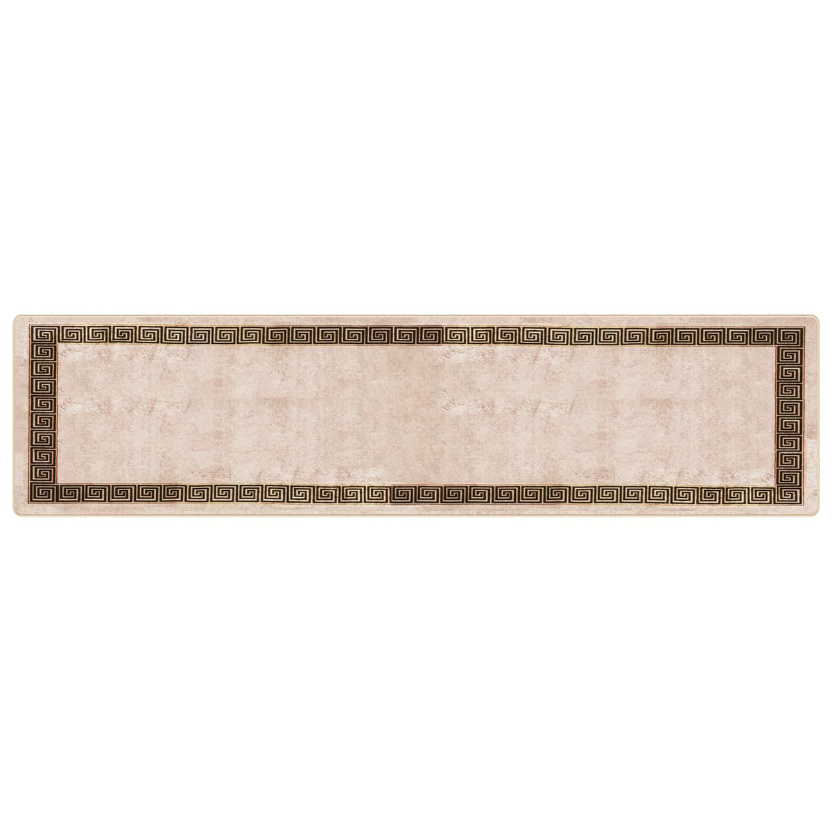 Tæppe Runner MARSA Sort 100 x 400 cm Polyester og PVC