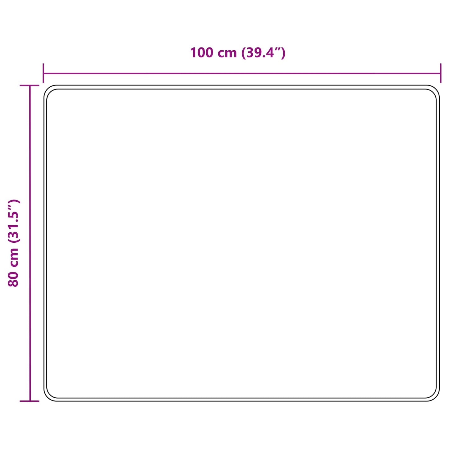 Tæppe Runner MARSA Grå 80 x 100 cm Polyester og PVC