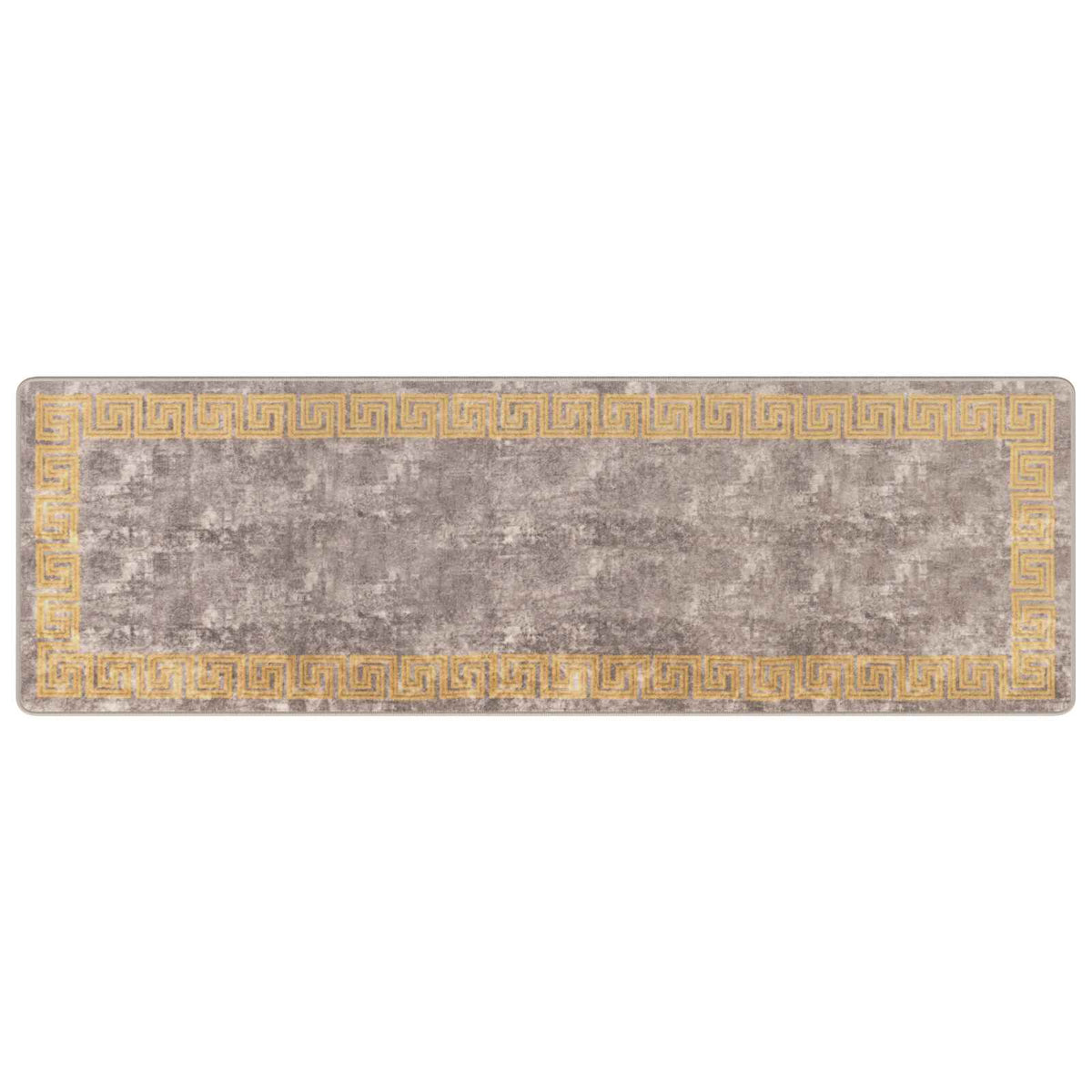 Tæppe Runner MARSA Grå 80 x 250 cm Polyester og PVC
