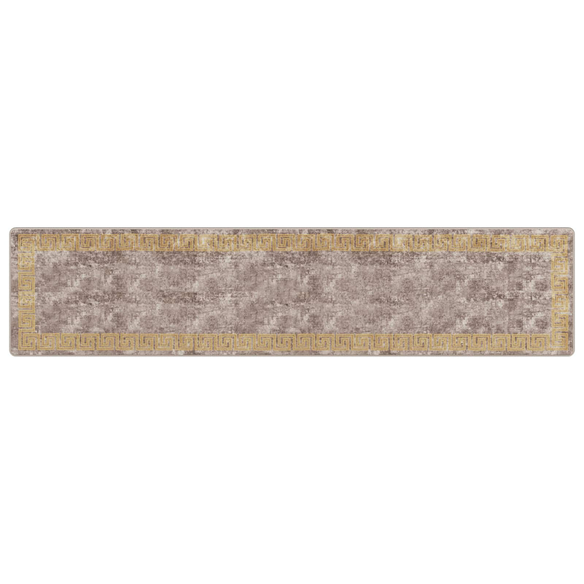 Tæppe Runner MARSA Grå 80 x 350 cm Polyester og PVC