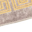 Tæppe Runner MARSA Grå 80 x 400 cm Polyester og PVC