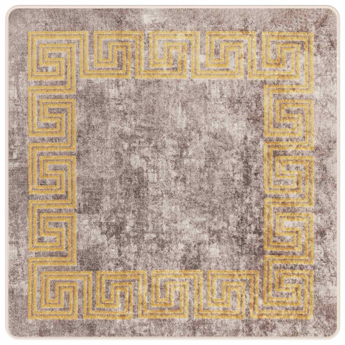 Tæppe Runner MARSA Grå 100 x 100 cm Polyester og PVC
