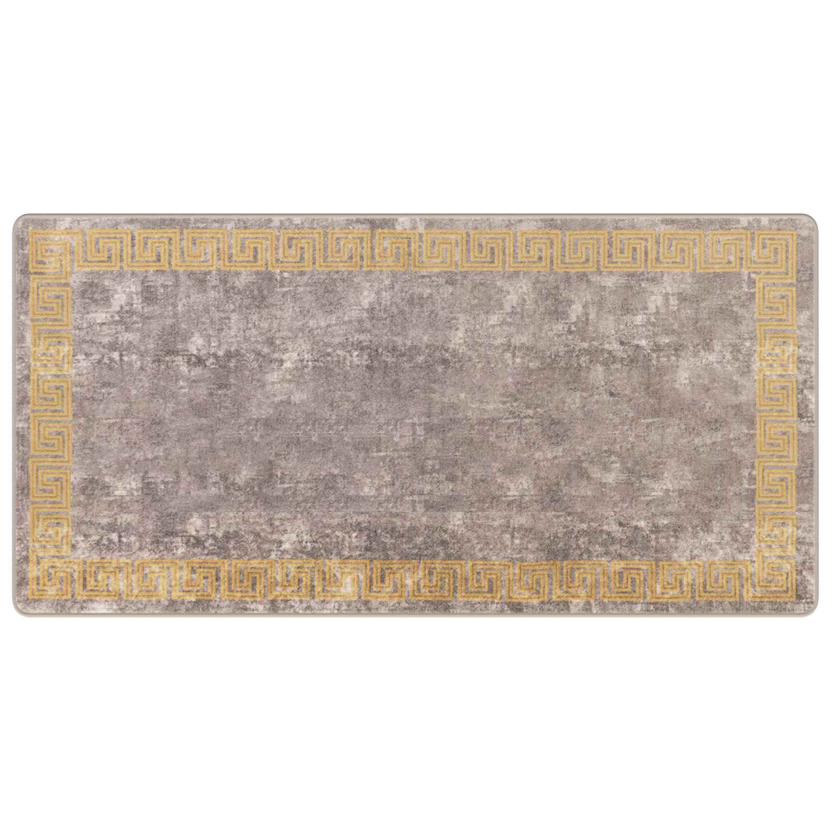 Tæppe Runner MARSA Grå 100 x 200 cm Polyester og PVC
