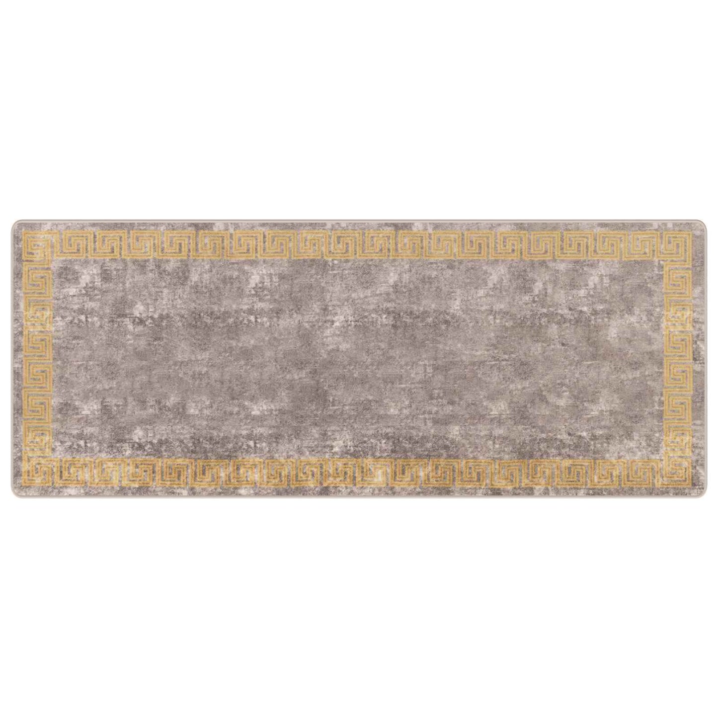 Tæppe Runner MARSA Grå 100 x 250 cm Polyester og PVC