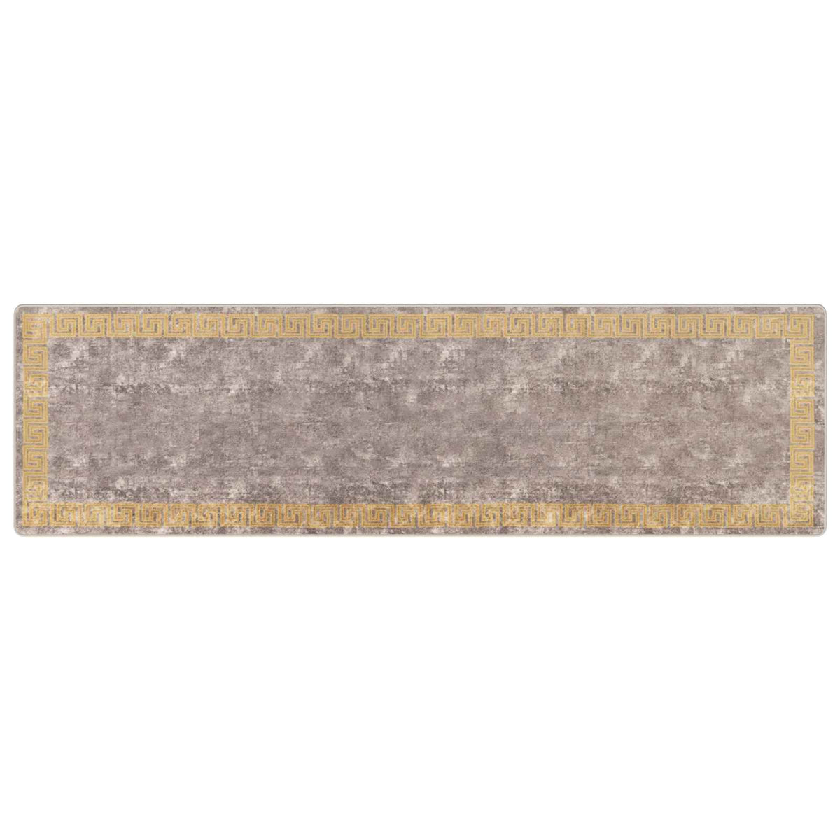 Tæppe Runner MARSA Grå 100 x 350 cm Polyester og PVC