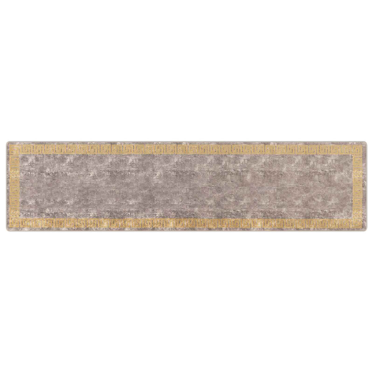 Tæppe Runner MARSA Grå 100 x 400 cm Polyester og PVC