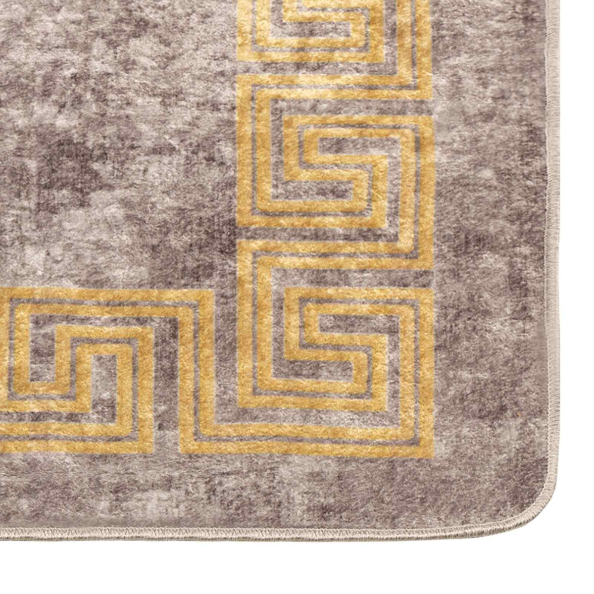 Tæppe Runner MARSA Grå 100 x 450 cm Polyester og PVC