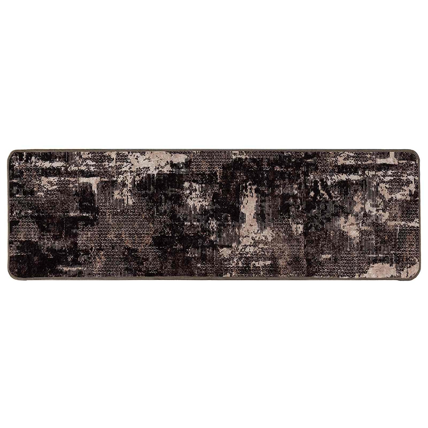 Tæppe Runner MARSA Sort 50 x 350 cm Polyester og PVC