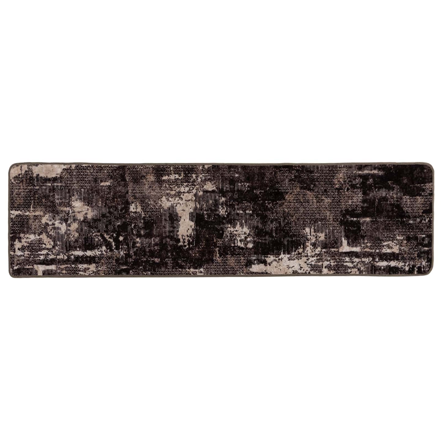 Tæppe Runner MARSA Sort 80 x 350 cm Polyester og PVC