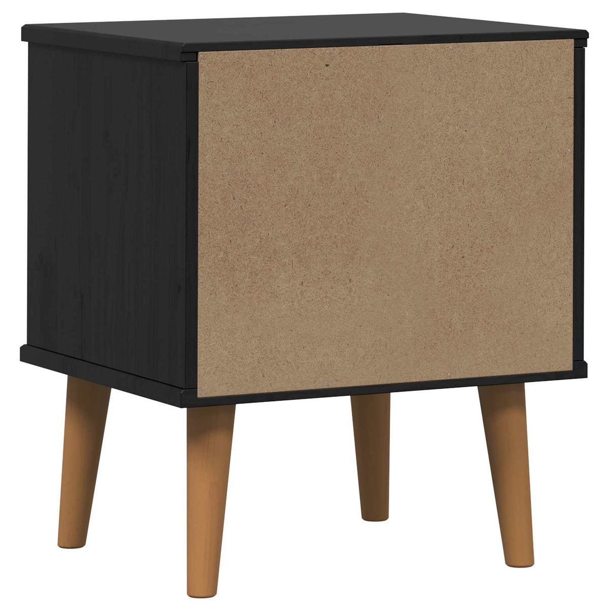 Natskab MOLDE Sort 40 x 35 x 48 cm Massivt fyrretræ