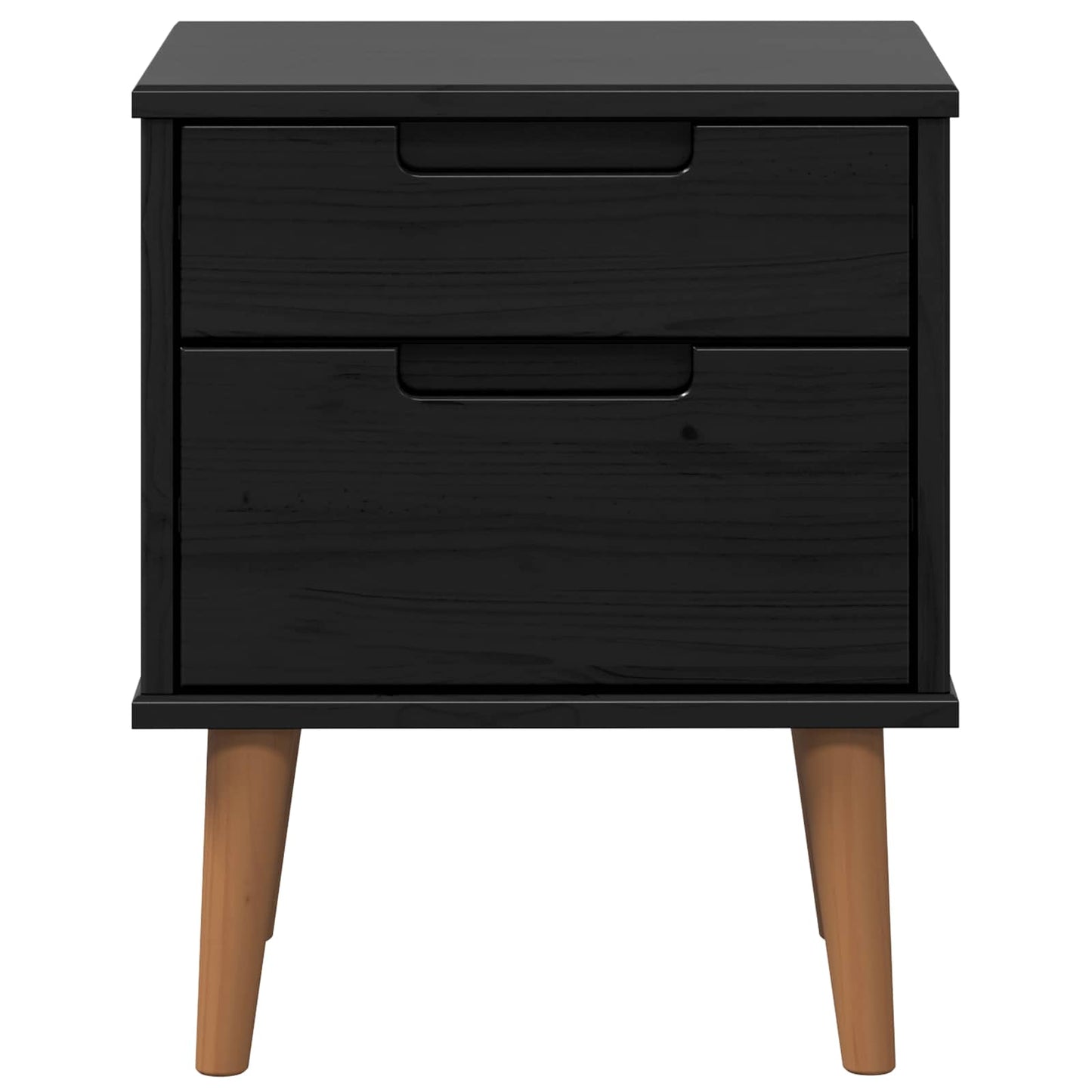 Natskab MOLDE Sort 40 x 35 x 48 cm Massivt fyrretræ