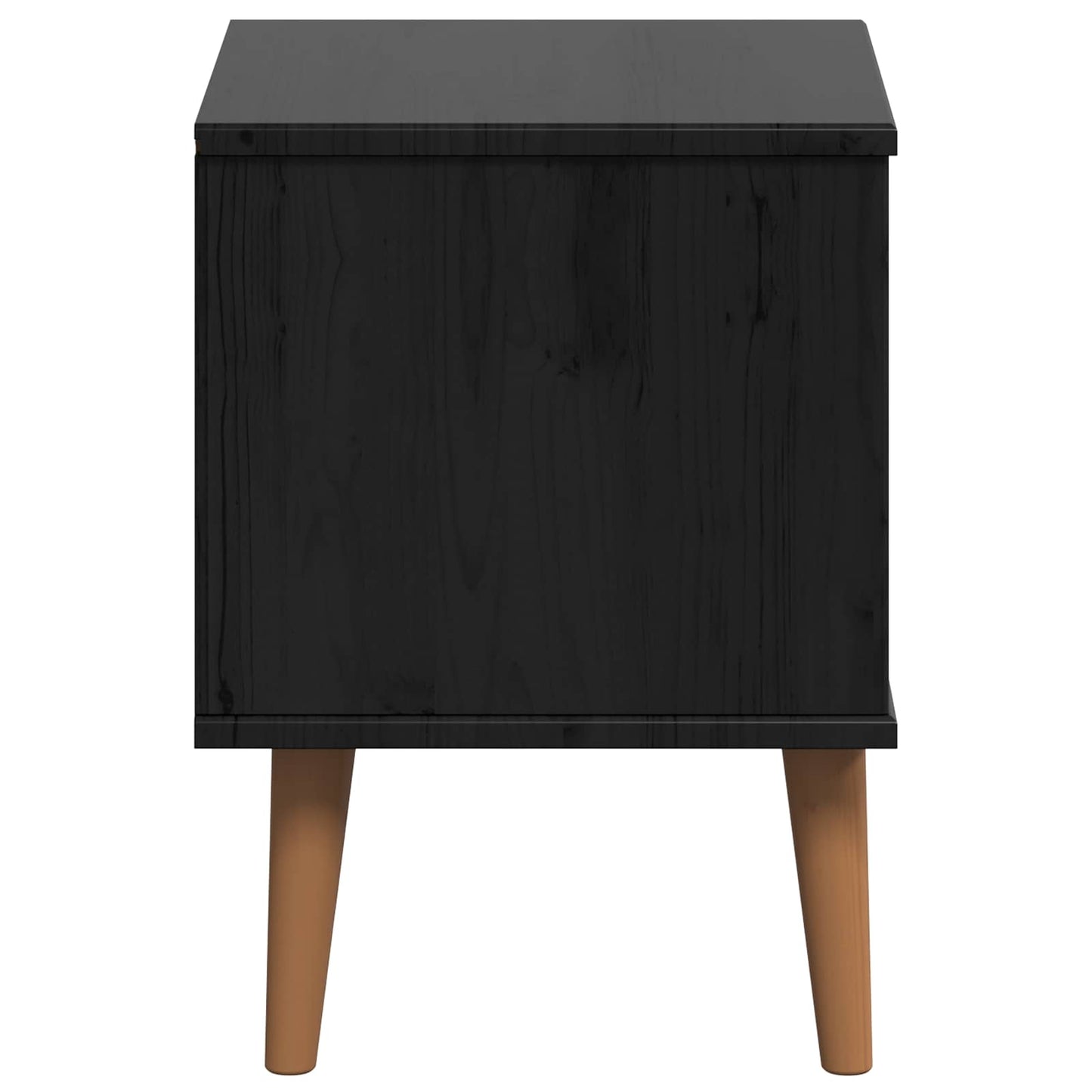 Natskab MOLDE Sort 40 x 35 x 48 cm Massivt fyrretræ