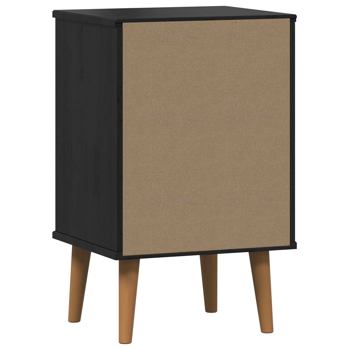 Natskab MOLDE Sort 40 x 35 x 65 cm Massivt fyrretræ