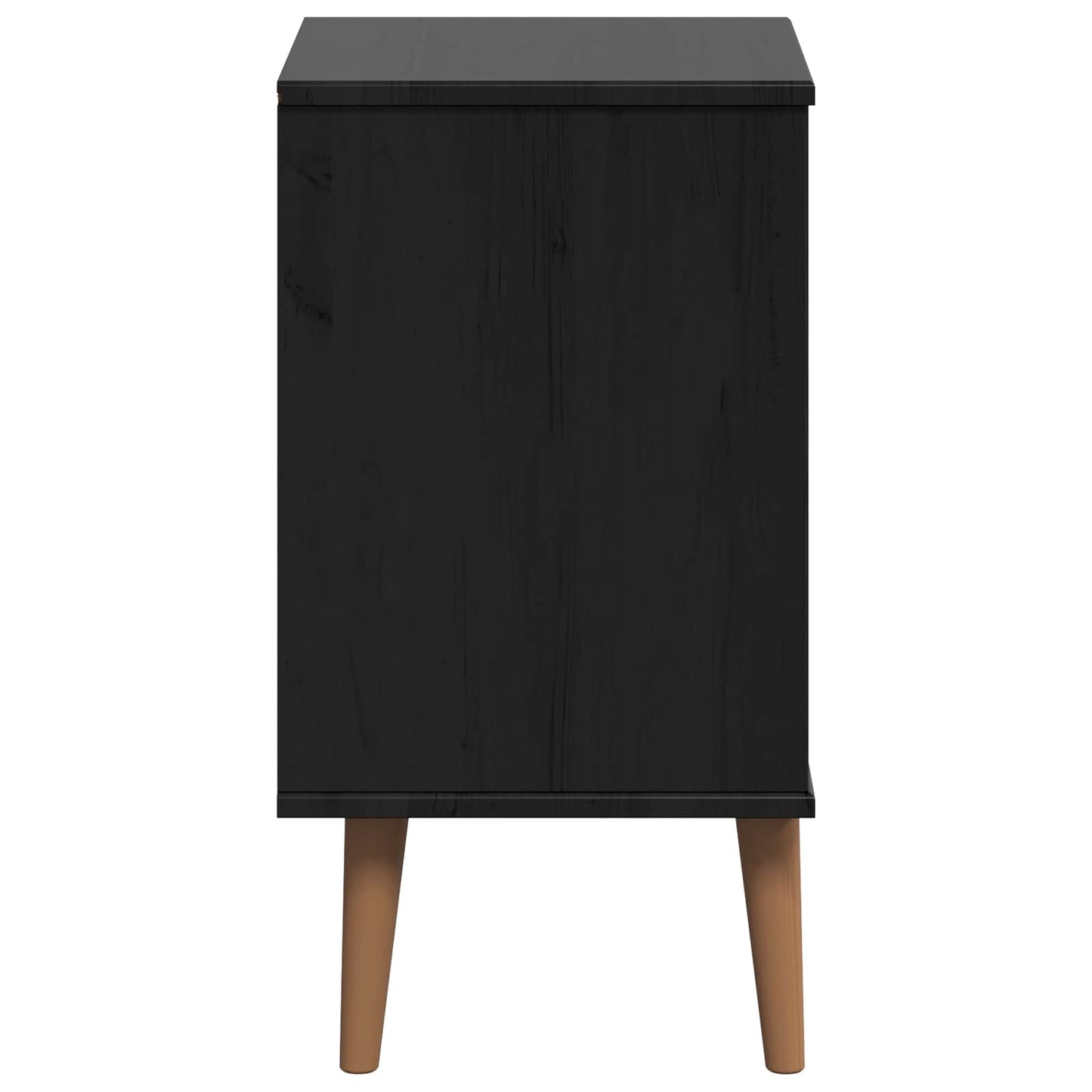 Natskab MOLDE Sort 40 x 35 x 65 cm Massivt fyrretræ