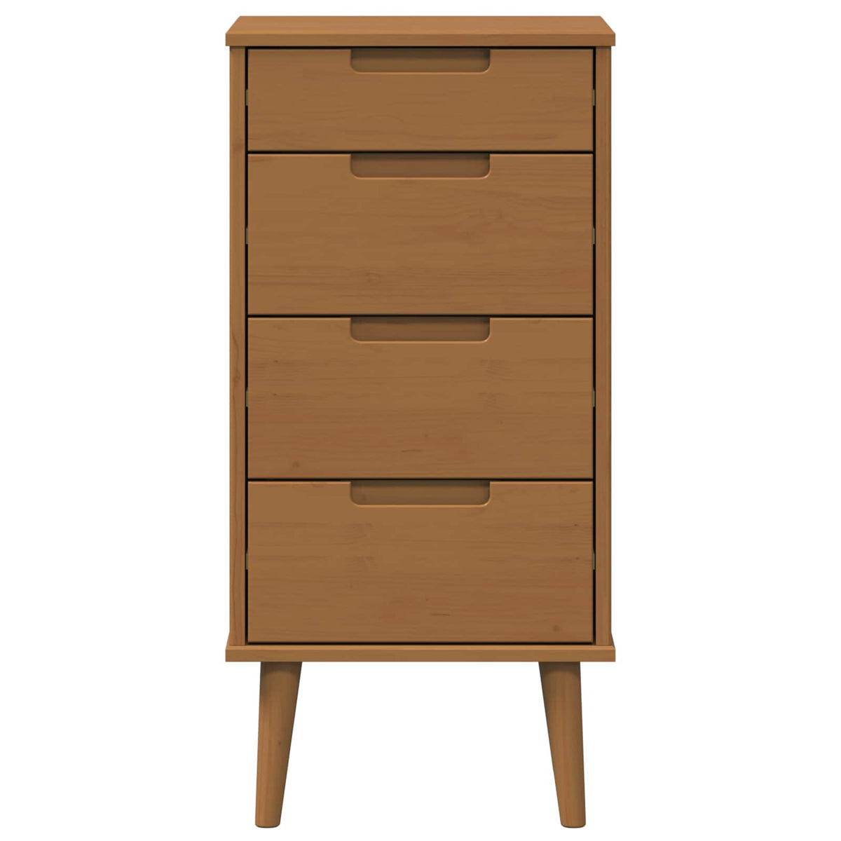 Skuffeskab MOLDE Karamel 40 x 35 x 82 cm Massivt fyrretræ