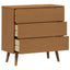 Skuffeskab MOLDE Karamel 80 x 40 x 80 cm Massivt fyrretræ