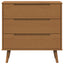 Skuffeskab MOLDE Karamel 80 x 40 x 80 cm Massivt fyrretræ
