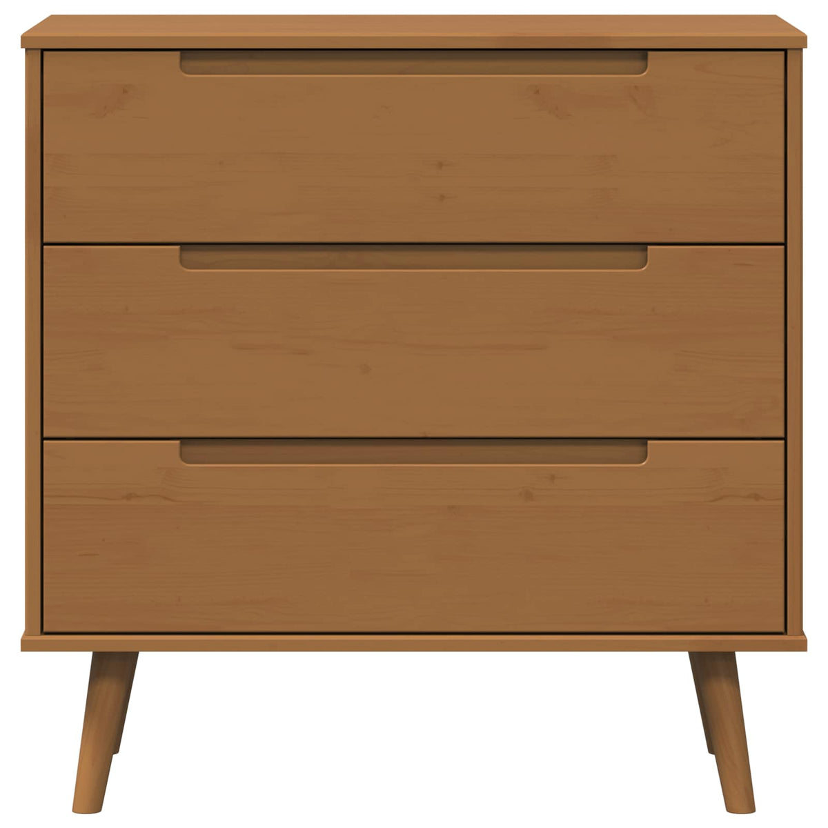 Skuffeskab MOLDE Karamel 80 x 40 x 80 cm Massivt fyrretræ