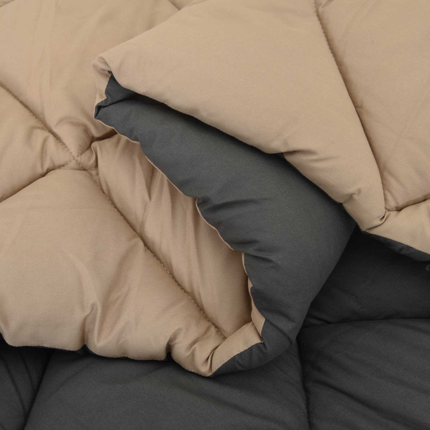Sommer dyne 240 x 200 cm Sommer 200 gsm Antracit og Taupe