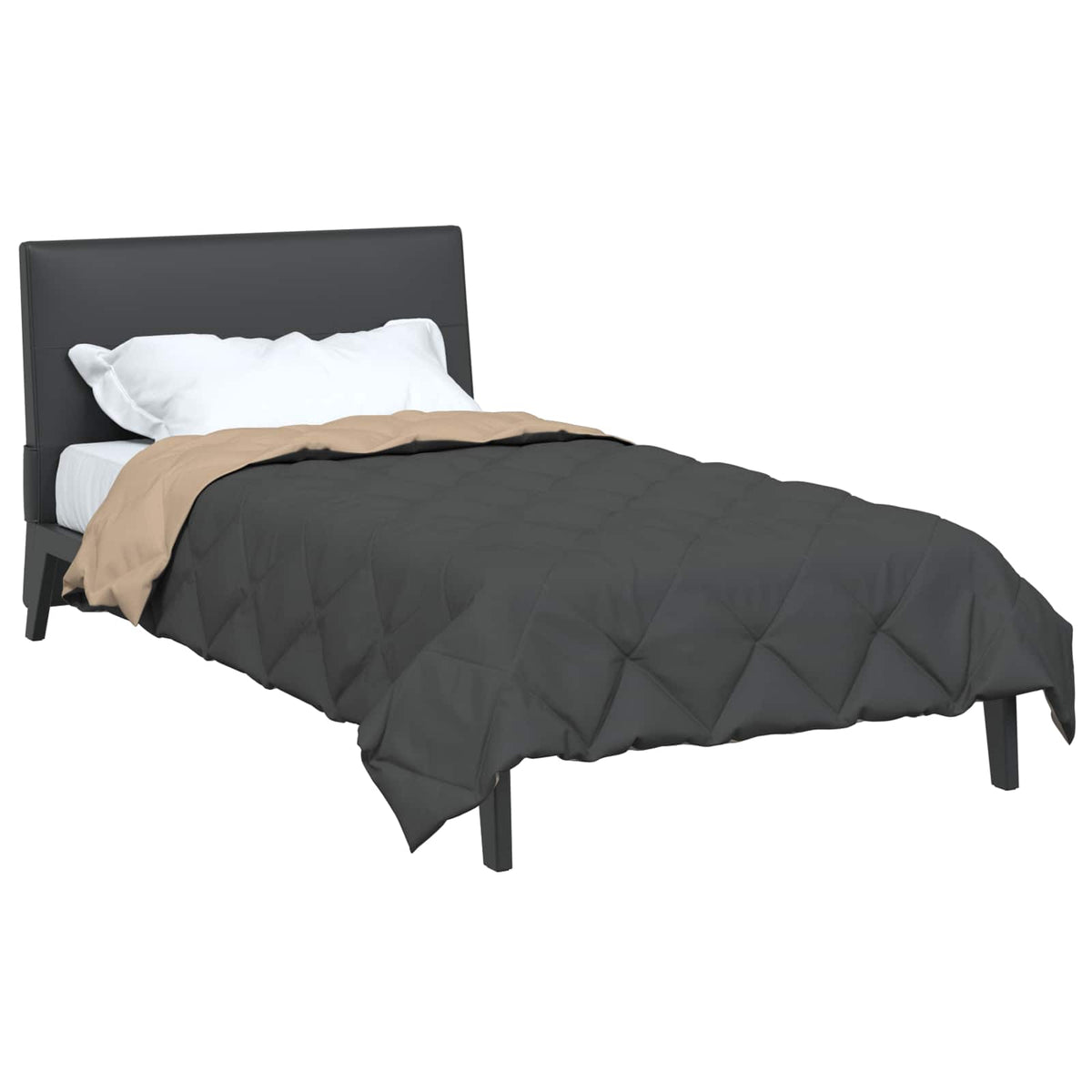 Sommer dyne 220 x 135 cm Sommer 200 gsm Antracit og Taupe