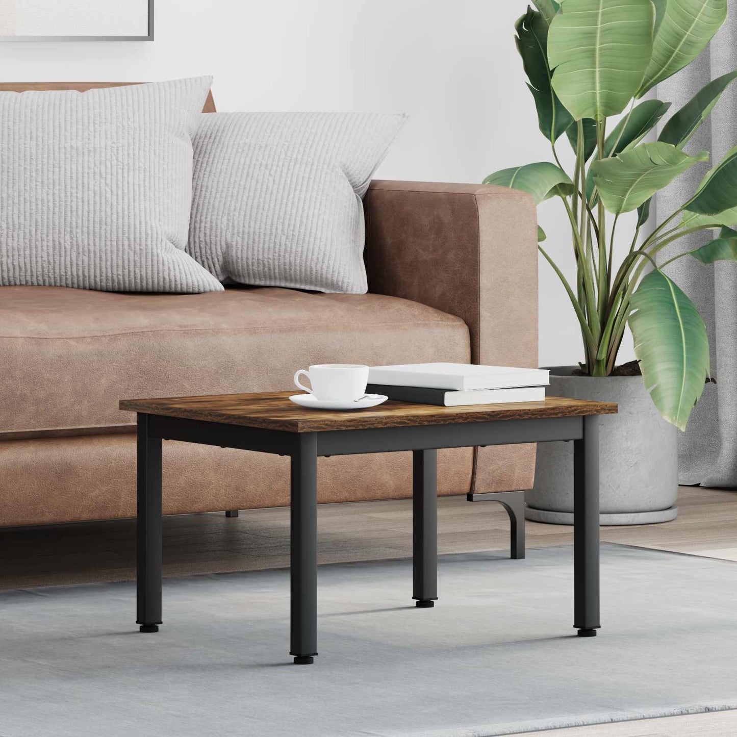 Sofabord Røget Eg 60 x 50 x 36 cm Konstrueret træ