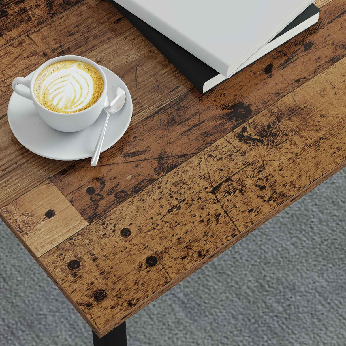 Sofabord Gammelt træ 80 x 80 x 45 cm Konstrueret træ