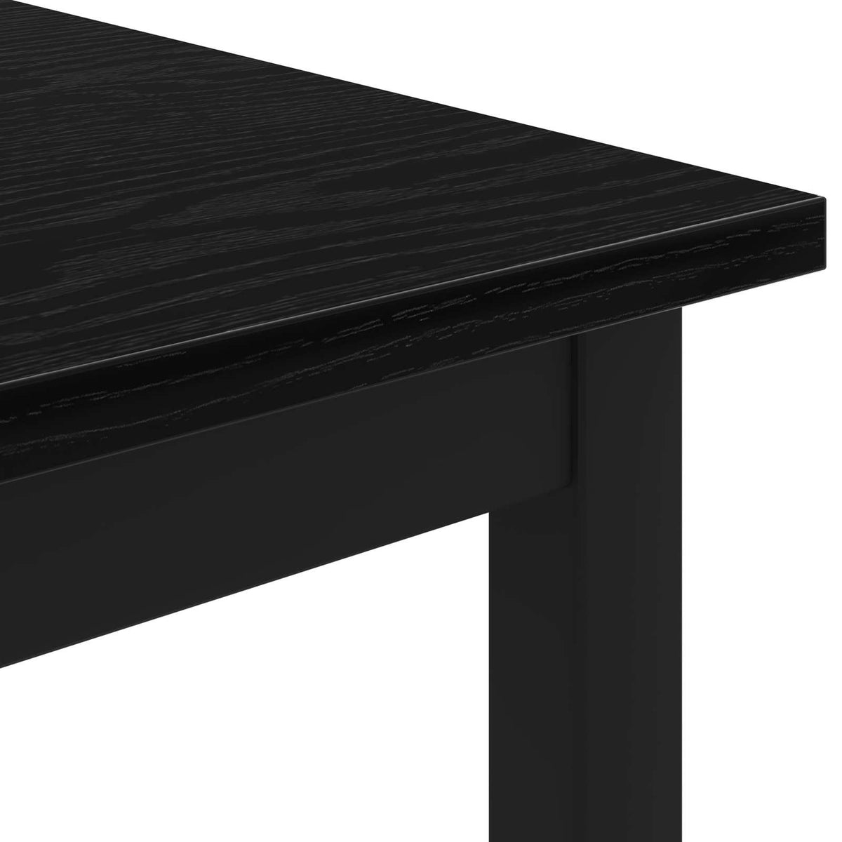 Sofabord Sort eg 100 x 100 x 45 cm Konstrueret træ