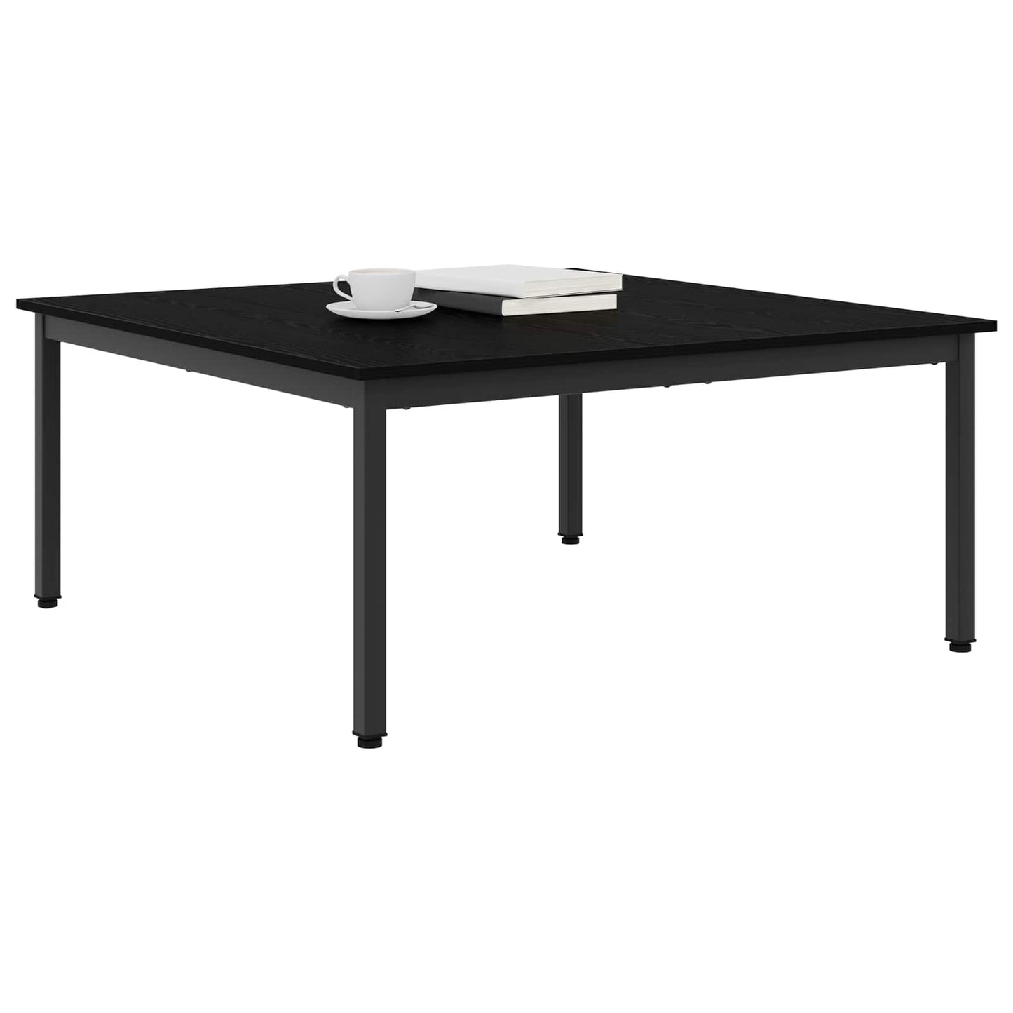 Sofabord Sort eg 100 x 100 x 45 cm Konstrueret træ