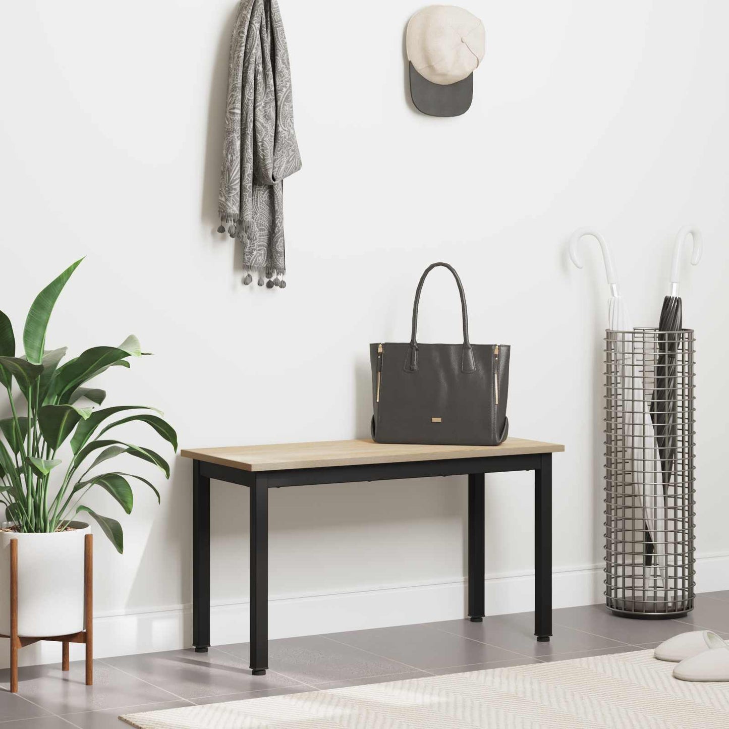 bænk Sonoma 80 x 35 x 45 cm Konstrueret træ