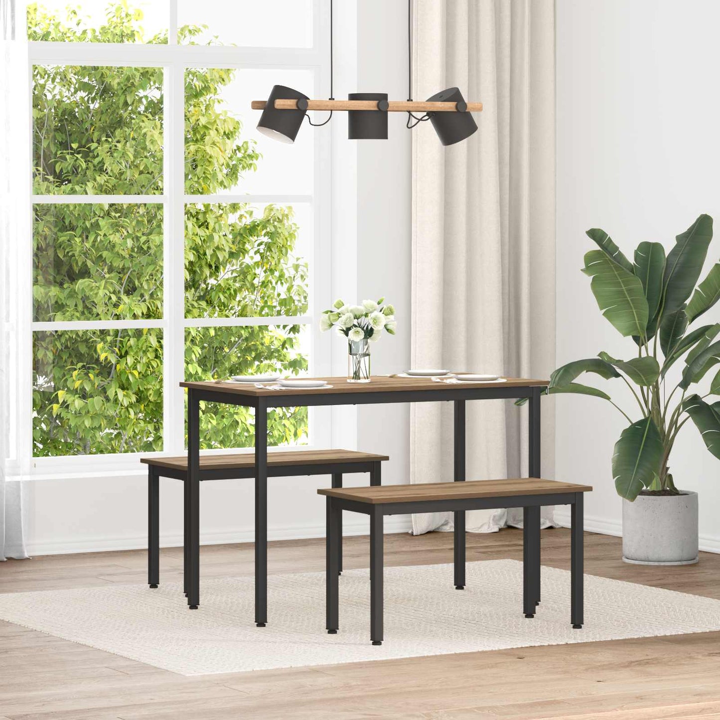 bænk Artisan eg 80 x 35 x 45 cm Konstrueret træ