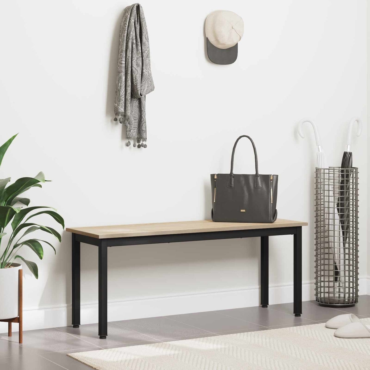 bænk Sonoma 110 x 35 x 45 cm Konstrueret træ